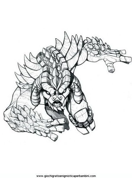 Драконы из Гормити раскраска