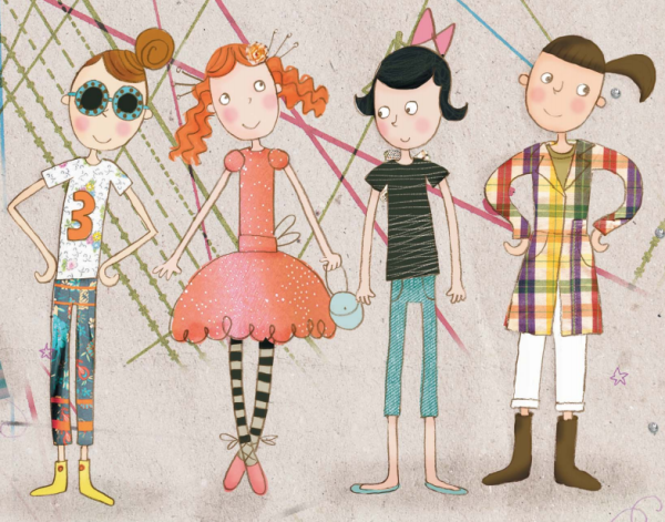 Дама с зонтиком для декупажа