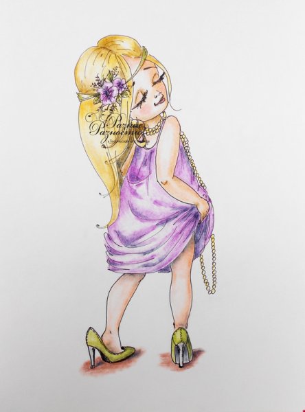 Нарисованные девочки модницы