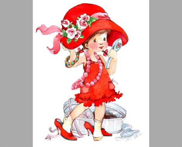 Маленькие модницы рисунки