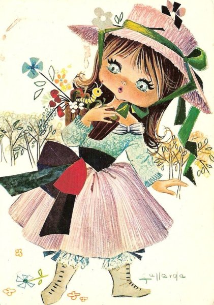 Открытка "девочке"