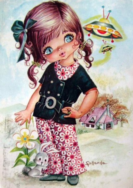 Модные девочки мультяшные