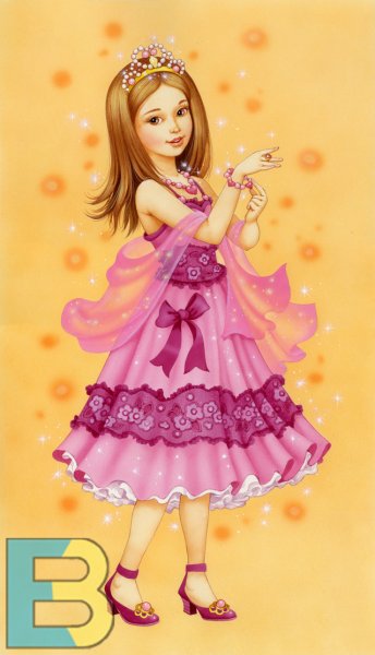 Модная мультяшная девочка