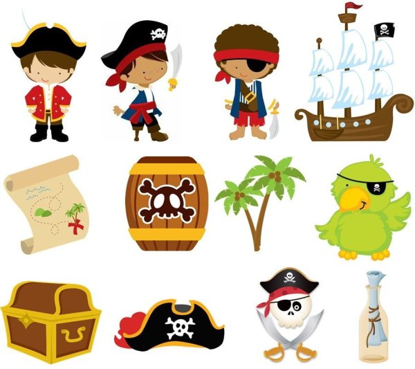 Атрибуты для пиратской вечеринки для детей