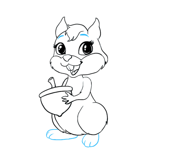 Картинки для срисовки Белочка