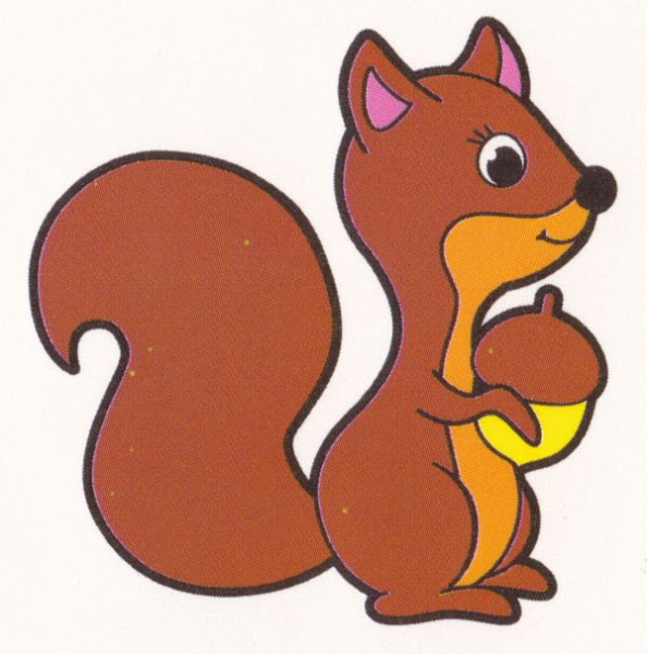 Белочка аппликация для малышей