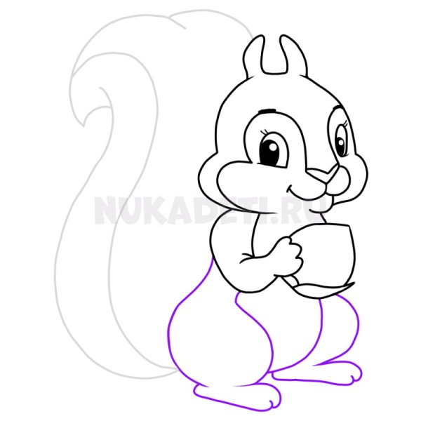 Рисунки для срисовки белка