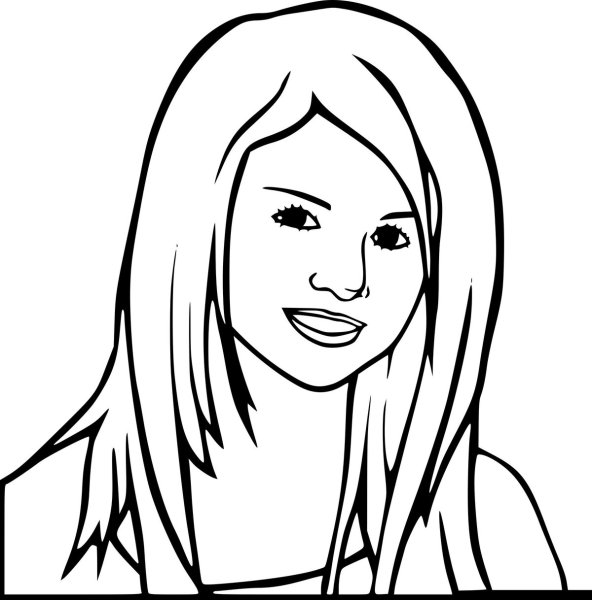 Портрет раскраска для детей