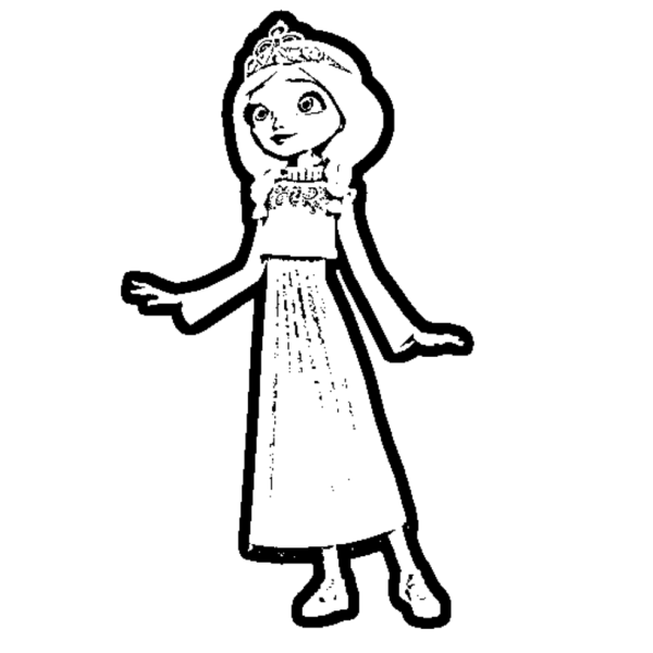 Раскраска "царевны"