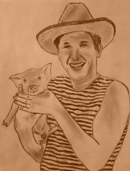 Фёдор Добронравов рисунок