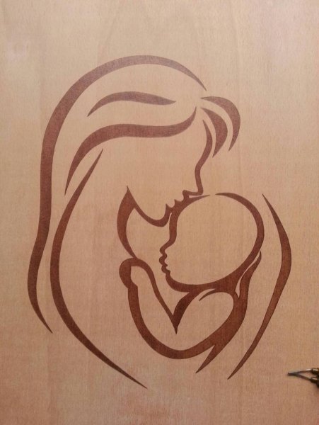 Выжигание по дереву для мамы