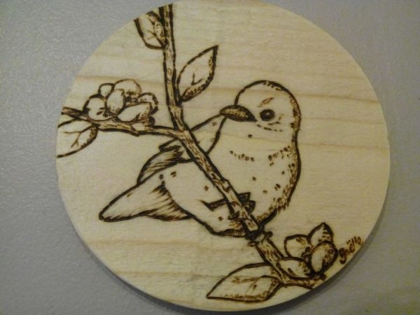 Выжигание по дереву простое