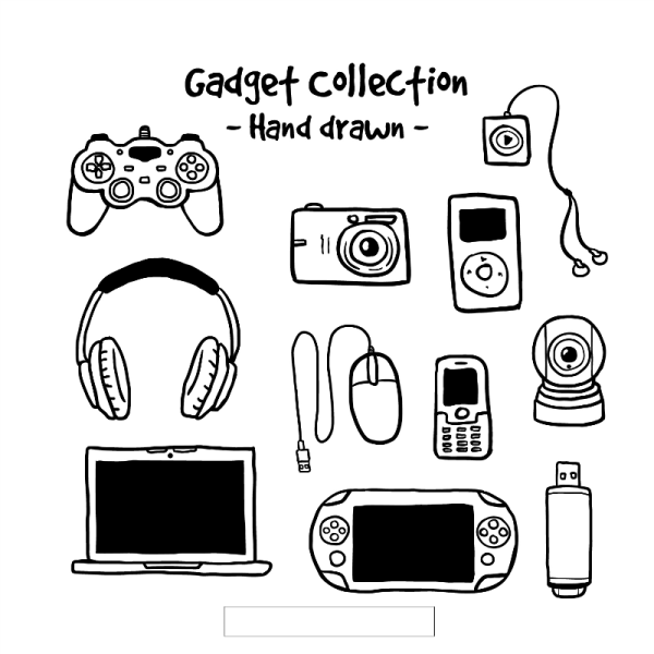 Гаджеты нарисованные