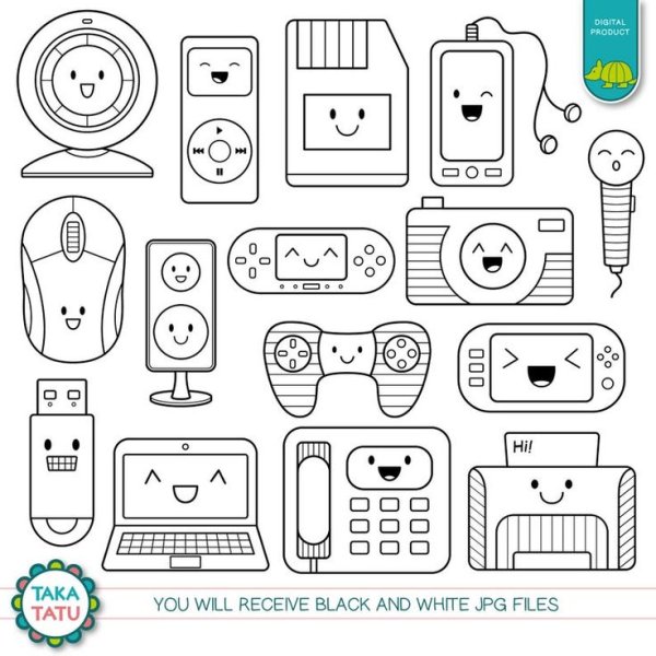 Раскраска гаджеты