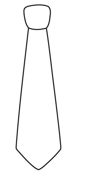 Галстук шаблон
