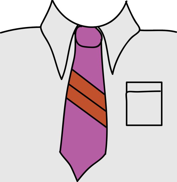 Галстук нарисованный