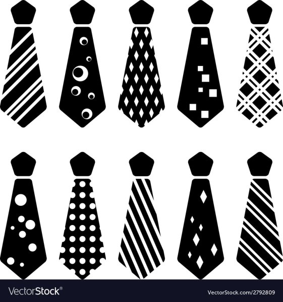 Галстук трафарет