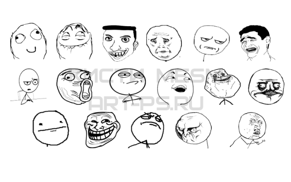 Рисунки мемов для срисовки