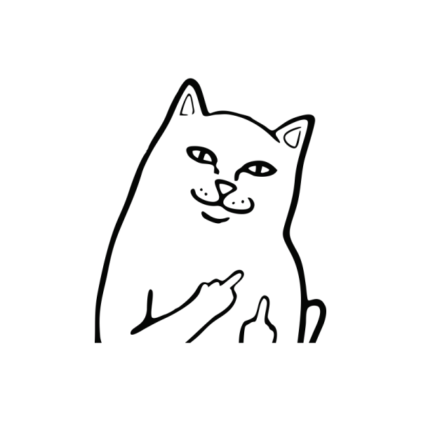 Кот с факом