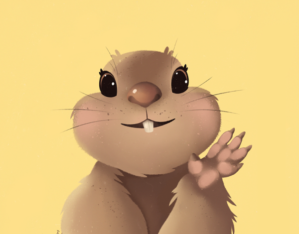 Суслик мультяшный