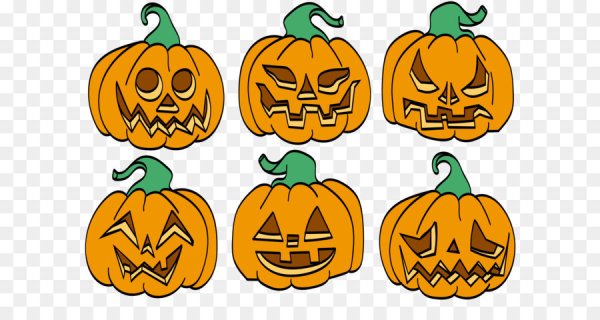 Разноцветные тыквы на Хэллоуин