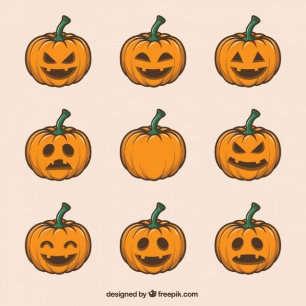 Тыква рисунок простой