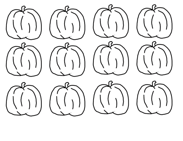 Тыквы маленькие раскраски