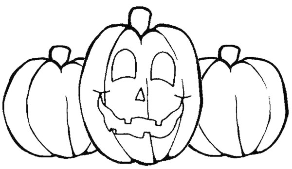Тыква раскраска для детей