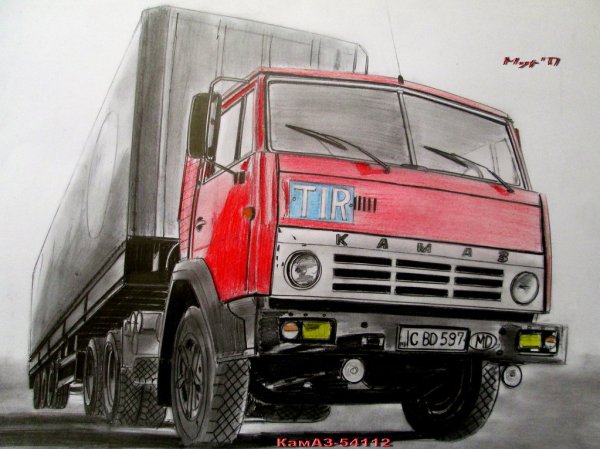 КАМАЗ 54115 рисунок