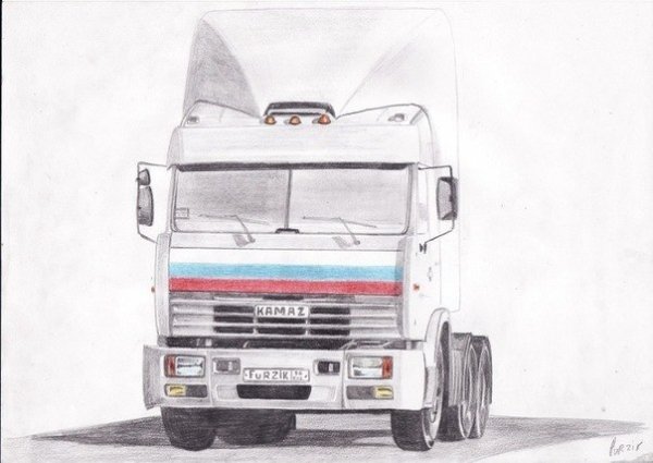Рисунки КАМАЗ 54115 из дальнобойщиков