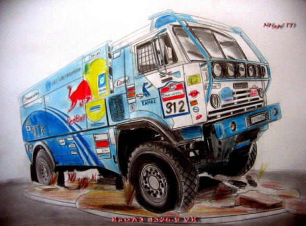 КАМАЗ мастер рисовать