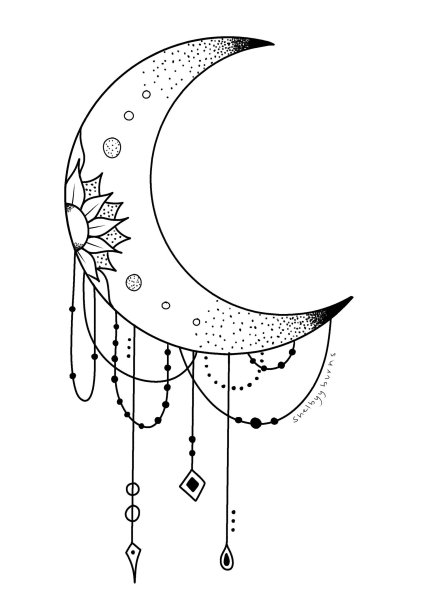 Полумесяц эскиз