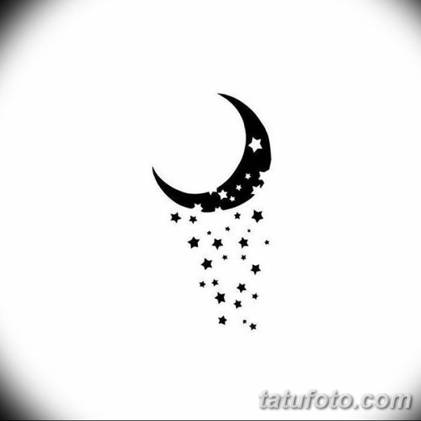 Полумесяц тату эскиз