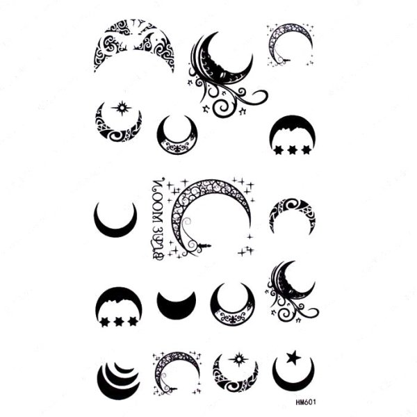 Полумесяц тату эскиз