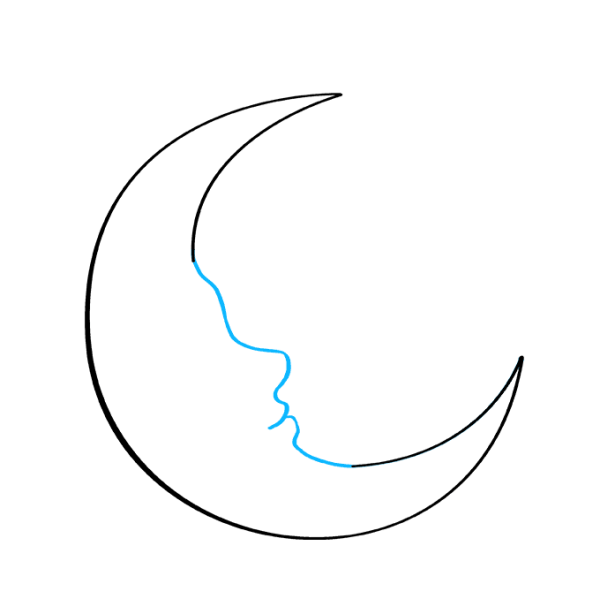 Полумесяц шаблон