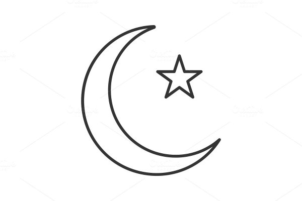 Турецкий полумесяц со звездой