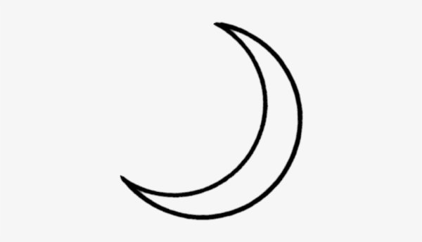 Полумесяц контур