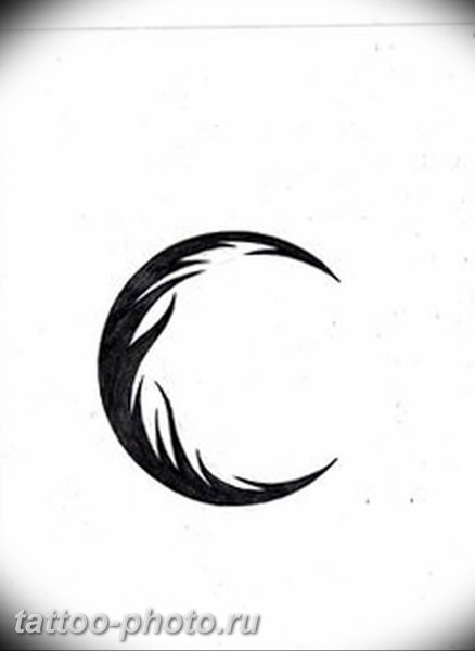 Полумесяц тату эскиз
