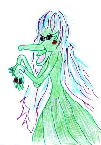 Нарисовать кикимору болотную