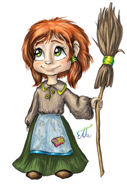 Кикимора на прозрачном фоне