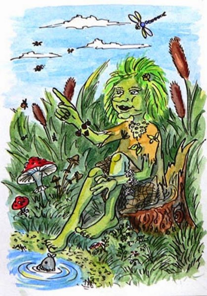 Детские раскраски Кикимора