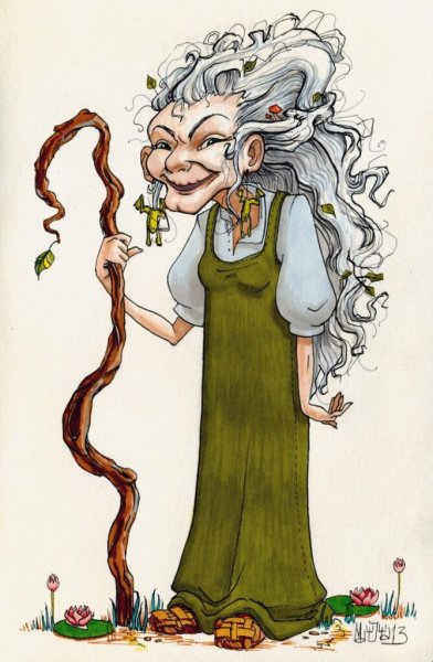 Раскраска Кикимора Лядова