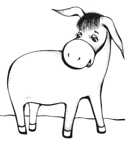 Ослик для детей в детском саду