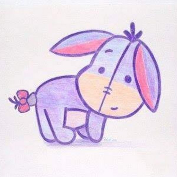 Цветной ослик