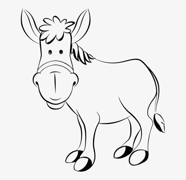 Ослик контур