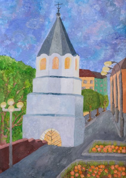 Сызранский Кремль Сызрань рисунок