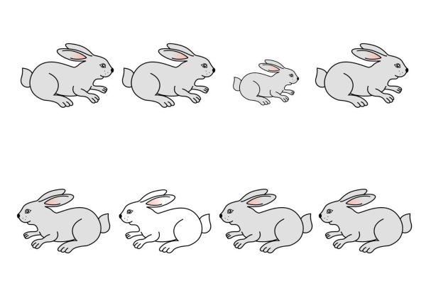 Нарисовать маленького зайчика