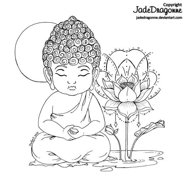 Мандала Будда раскраска