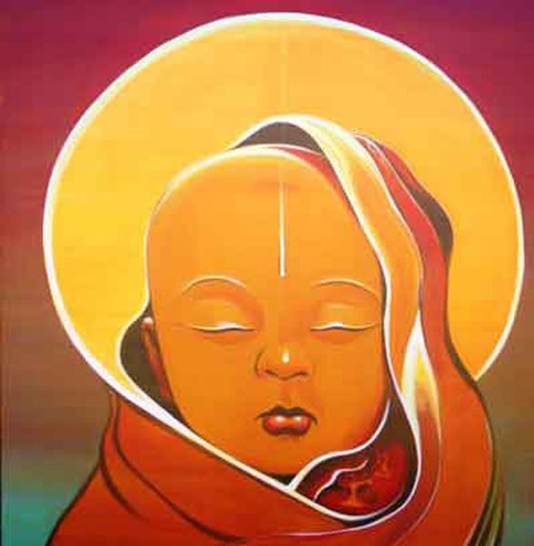 Картина маленький Будда