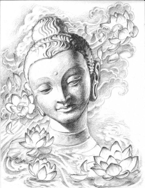 Будда набросок